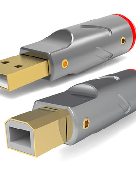 Monosaudio24K镀金USBAB型2.0端子解码器数据音频线DIY焊接头