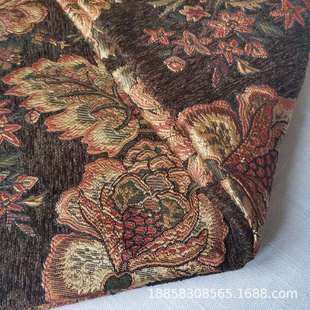 欧式古典雪尼尔面料沙发布抱枕大提花加厚高档耐磨品质古朴典雅