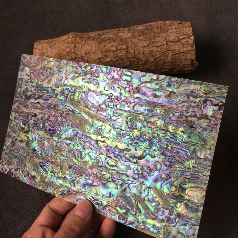 天然深西兰鲍鱼贝壳纸蓝绿钿创意镙纹片工艺雕刻拼花镶嵌装饰材料