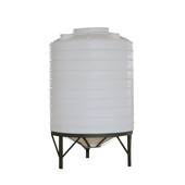 厂家直供1吨长锥形水箱化工1立方尖底放空桶锥底水塔塑料蓄水池