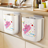 厨房垃圾桶挂式 家用厨余分类可折叠橱柜门壁挂卫生间厕所收纳纸篓