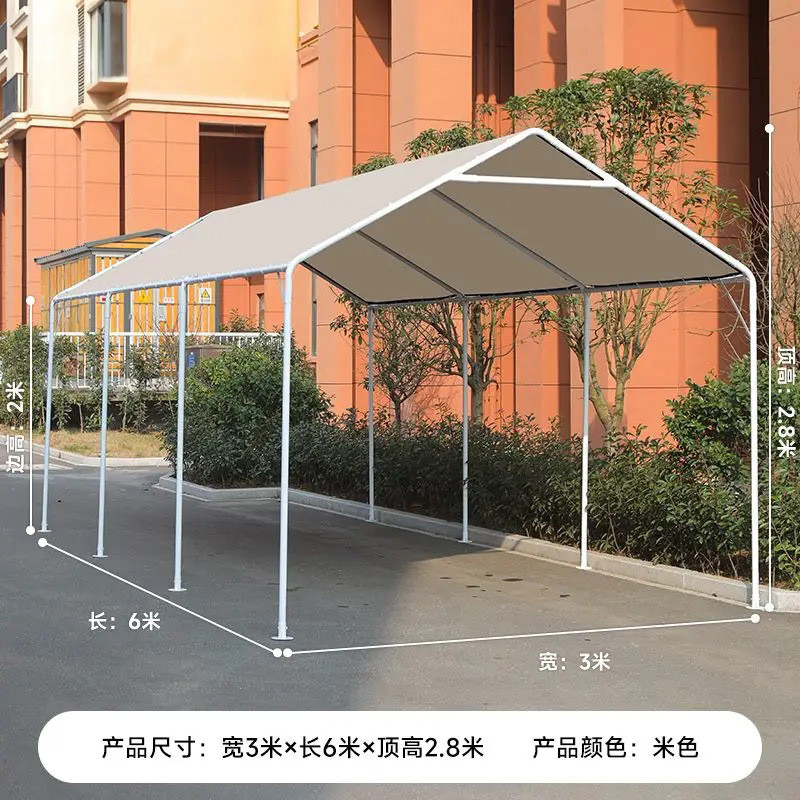 露营网红集市摆摊帐篷活动商用遮阳棚家用雨棚车库户外露营停车棚