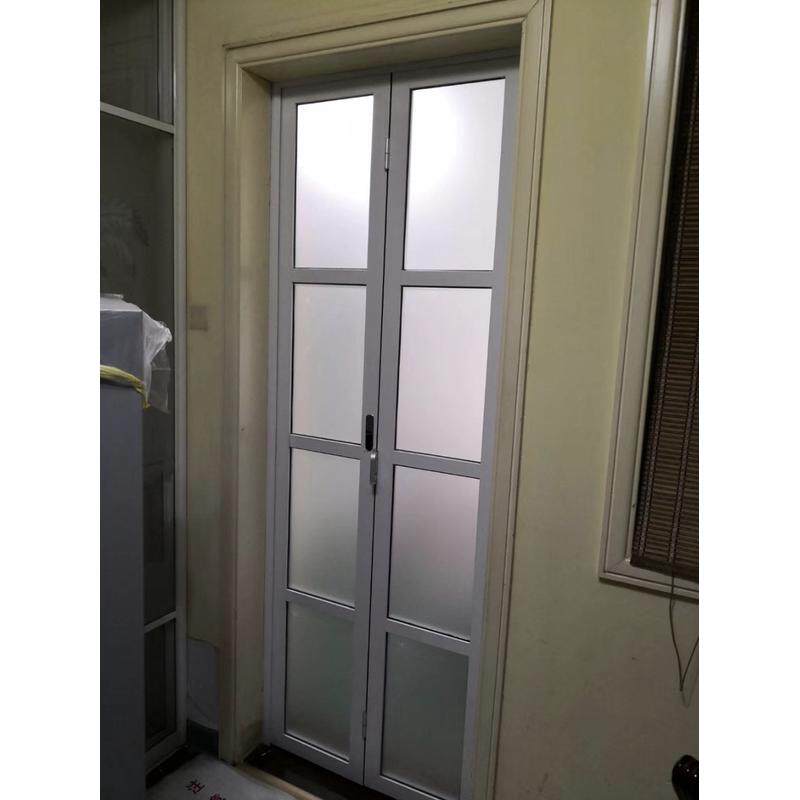 铝合金卫生间厕所小折叠门推拉厨房巴士吊轨极窄室内简约北带下轨