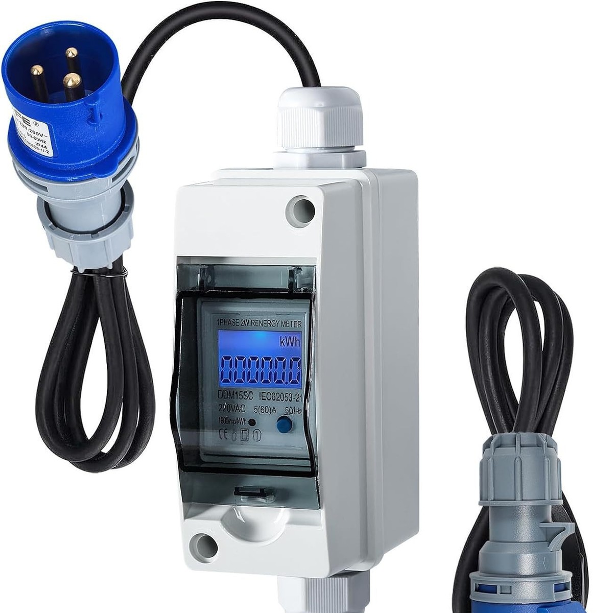 3p插头连接线房车充电计数连接器房车充电线16a充电连接器