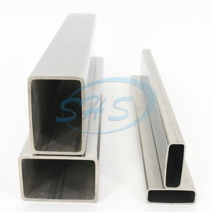 表面矩形管304材质拉丝抛光不锈钢护栏建筑结构拦河管使用