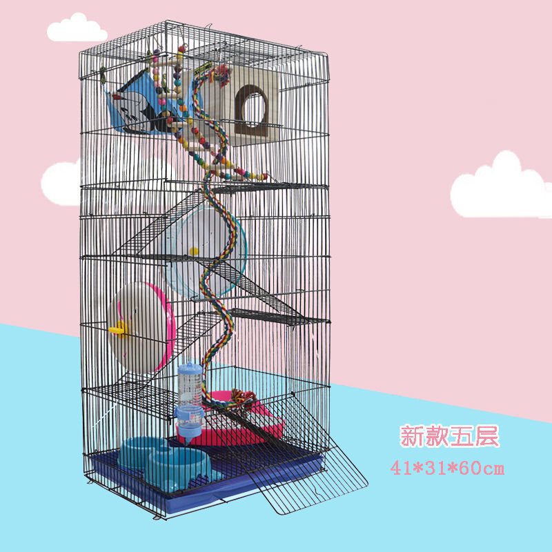 松鼠笼花枝鼠笼子袋鼯笼子小宠别墅仓鼠熊五层三层笼子一件代代发