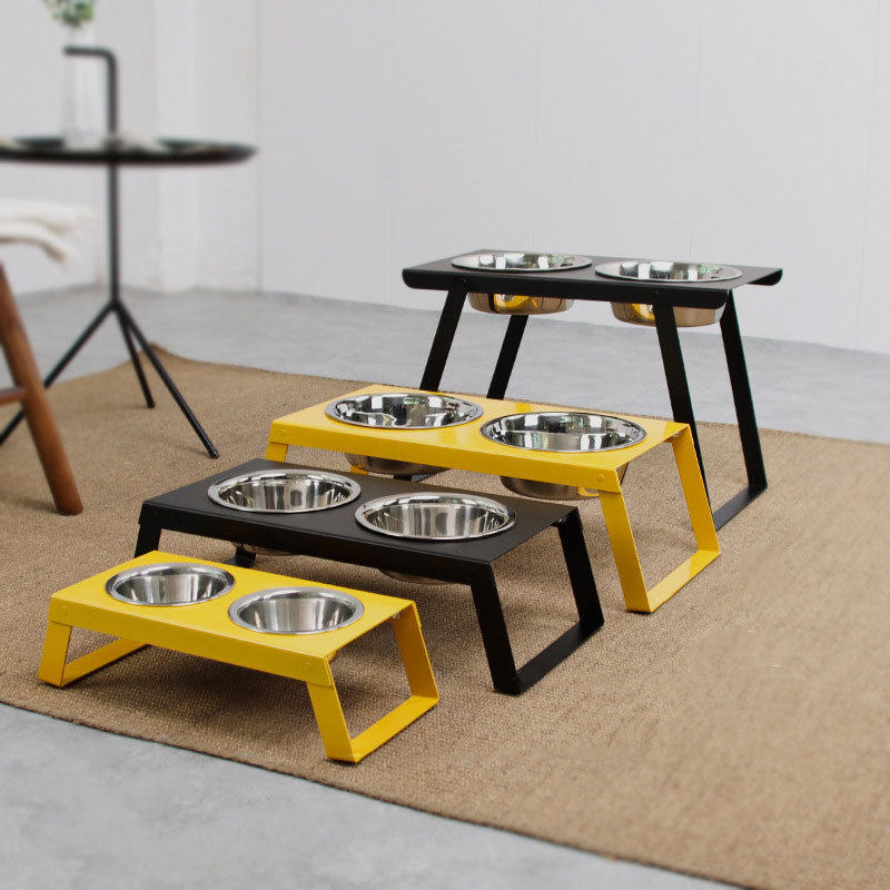 宠物护颈饭碗铁艺支架狗碗可折叠猫碗单双碗防打翻不锈钢饭盆水碗,宠物/宠物食品及用品,猫狗碗/慢食碗,淘宝优惠券,粉丝福利购,淘宝优惠卷