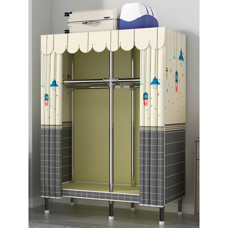 简易衣帽架落地卧室家用挂衣架折叠宿舍晾衣架收纳衣服架子置物架