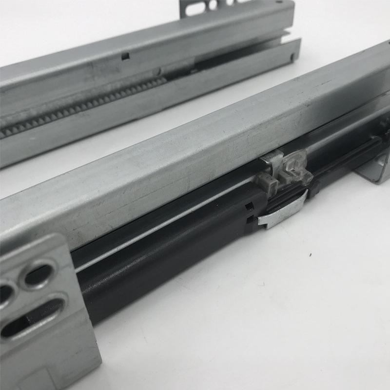 3节拉篮导轨厨房橱柜拉篮缓冲阻尼导轨厨房碗碟篮配件抽屉滑轨