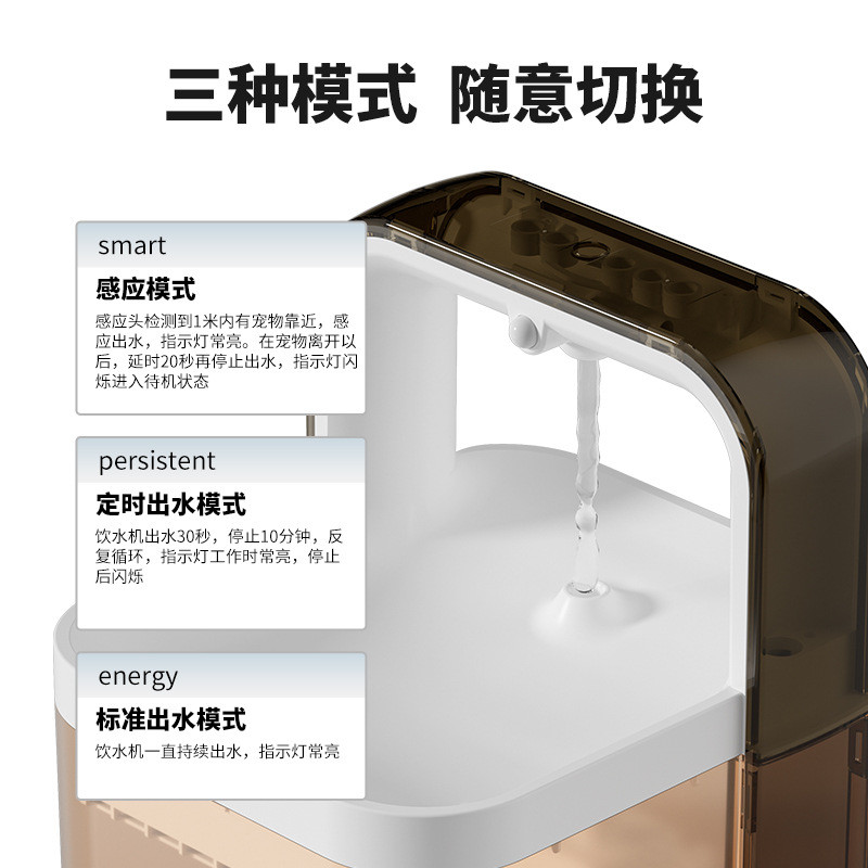 宠物智能饮水机自动感应循环过滤饮水器猫咪可视喂厂家水机