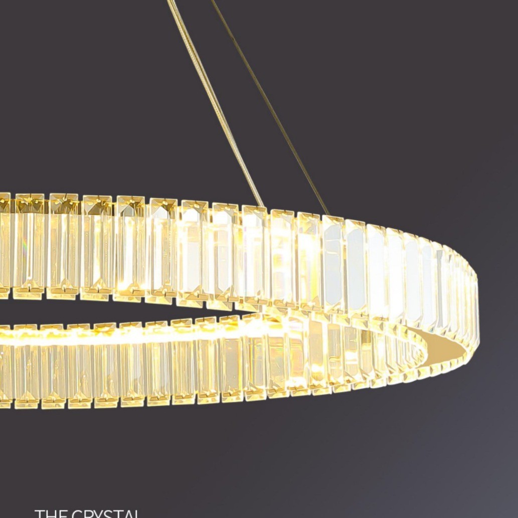 轻奢水晶吊灯客厅灯现代简约大气主灯餐厅灯卧室新款全屋套餐灯具