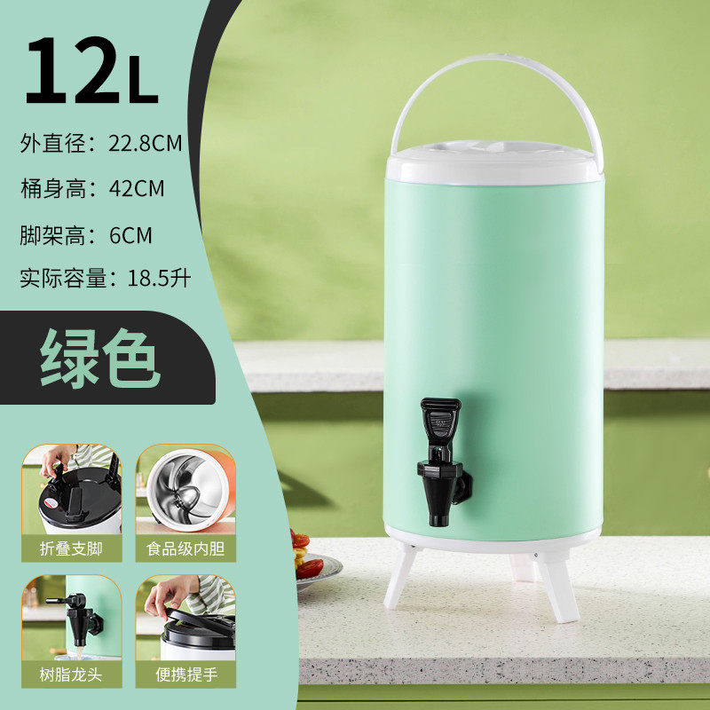 大容量304不锈钢保温桶奶茶桶豆浆桶商用摆摊10升茶水12奶茶批发