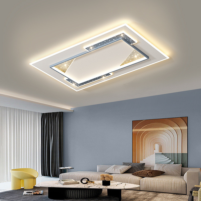 热销客厅吸顶灯现代简约大气led中山主灯具大全全屋套餐组合2023