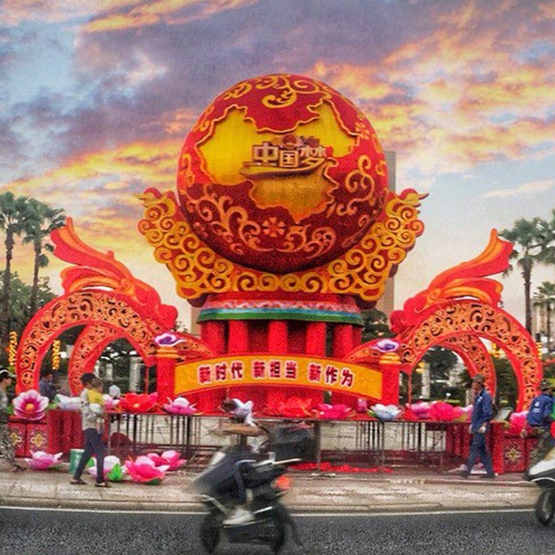 热销大型国庆花灯花灯工艺户外传统节日节庆彩灯国庆节中秋节大型