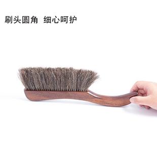 热销纯鬃毛刷香樟木批发小弯把除尘刷家庭清洁床刷整件沙发刷纯鬓