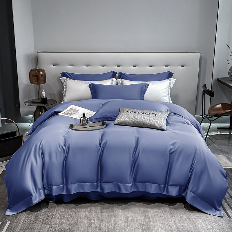 7wlo120支床笠1.8米被套床单天丝四件套款加高加大床上用品夏季