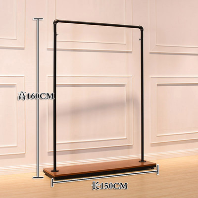 简约陈列架服装展示架落地式挂衣帽架女装店服装架铁艺水管服装架
