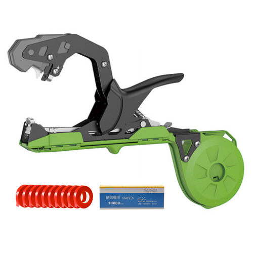 新款园艺葡萄绑枝机西红柿黄瓜捆绑蔓10绑带1盒钉套装绑器器绑秧