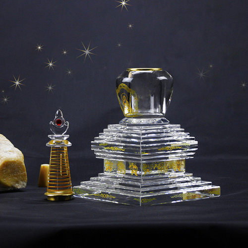 菩提舍利塔水晶大号佛塔装藏佛舍利子密封佛塔透明工艺供养具用品