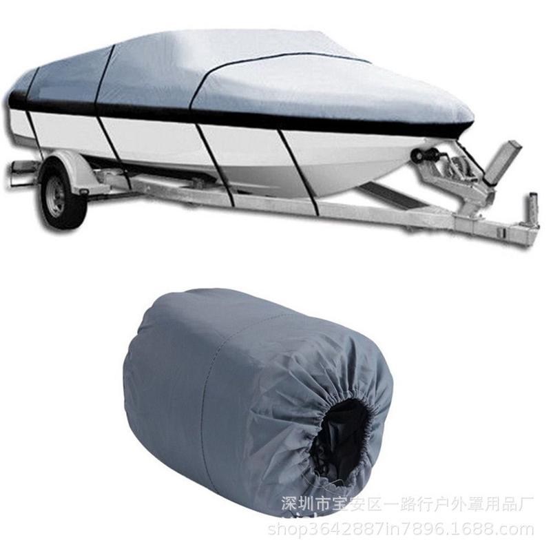 外贸热卖船衣防水船罩 灰色14-16ft V型船罩 防雨游艇罩保护罩