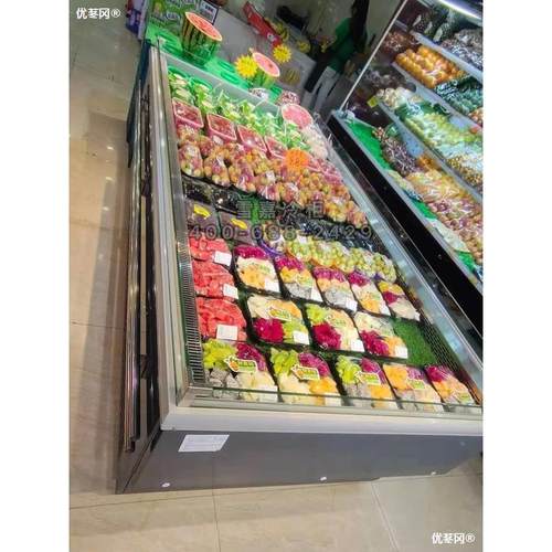 热销水果保鲜柜台式商用卧式果蔬冷藏展示柜果切风幕柜敞开式冰柜