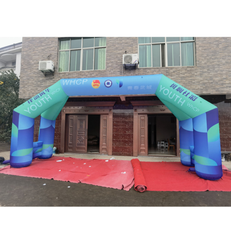 气模大型拱门充气户外庆典活动广告宣传展会装饰方形立柱多彩