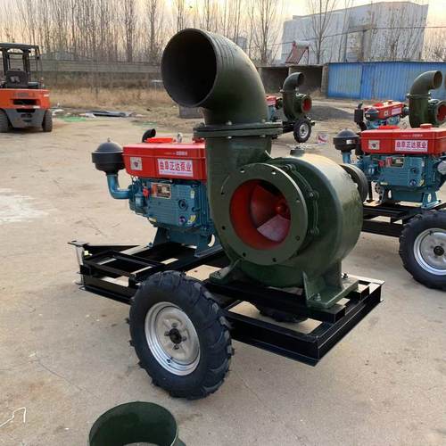 热销拖车12寸抽水泵柴油大功率水泵980立方移动泵车
