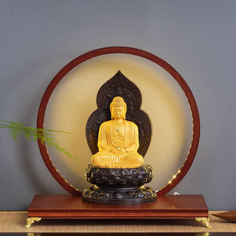 桌面小佛龛新中式供桌贡台佛台香案家用经济型佛像财神爷菩萨底座