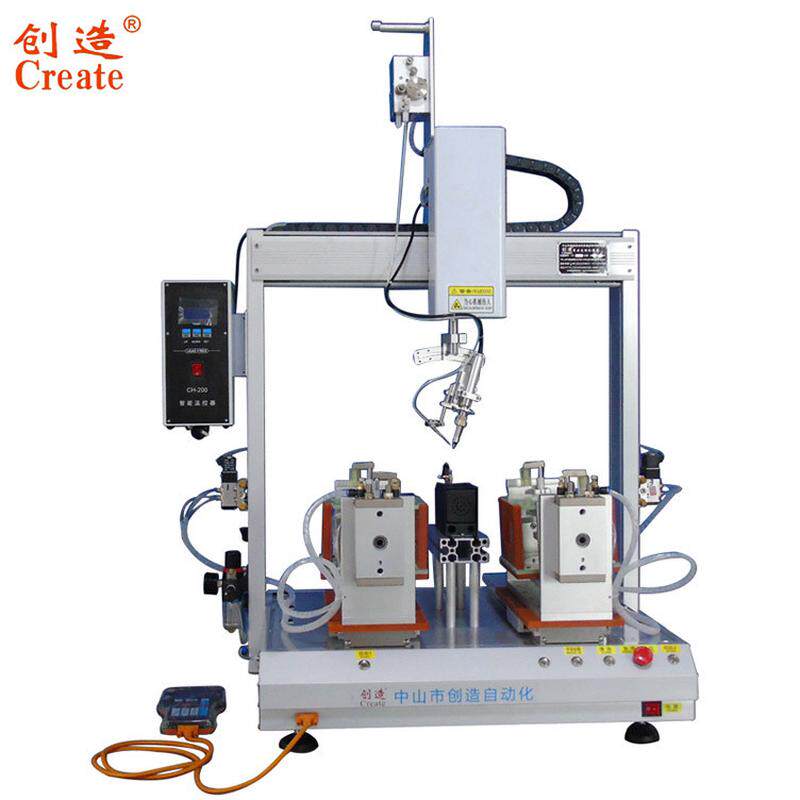 三轴四轴焊锡机 双工位平台自动动焊锡机 双头焊线点焊拖焊送锡机