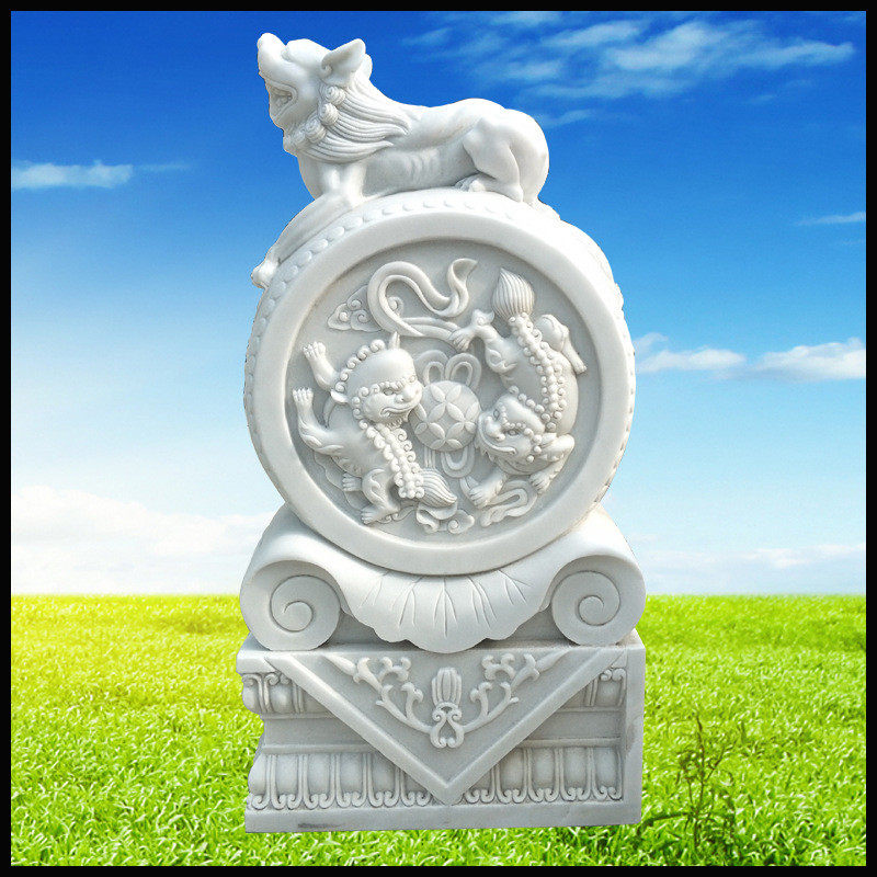 石雕抱鼓门墩汉白玉门墩现货门口仿古拴马桩摆件制作销售,办公设备/耗材/相关服务,3D打印机配件,淘宝优惠券,粉丝福利购,淘宝优惠卷