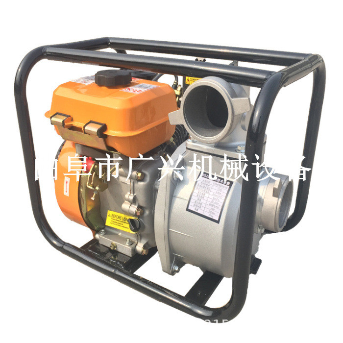 小型城市排涝汽油抽水泵自吸式铸铝泥浆泵170动力灌溉抽水机