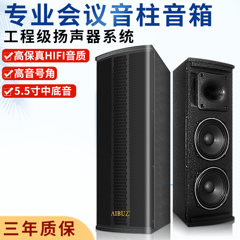 会议室音响套装壁挂音柱培训教学舞蹈房商铺餐厅挂壁定阻音箱
