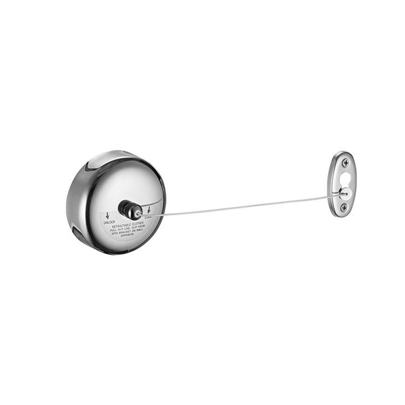 圆形304不锈钢隐形晾衣绳晒衣酒店厂家家用晒衣绳伸缩挂衣绳