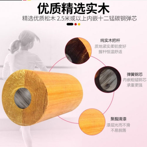 dh舞蹈把杆可移动式双层升降家用舞蹈房训练练功成人专业儿童压腿