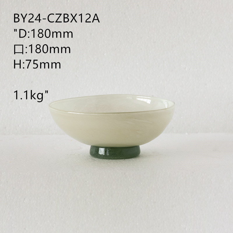 轻奢餐桌双色拼接中古风花瓶迷你水杯果盘碟子餐盘香薰烛台装饰品