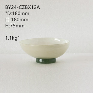 轻奢餐桌双色拼接中香薰花瓶迷你水杯果盘碟子餐盘古风烛台装饰品