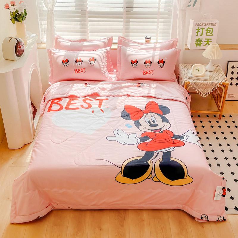 商务礼品夏凉被学生家用卡通水洗棉夏天空调夏被薄款被子夏季批发