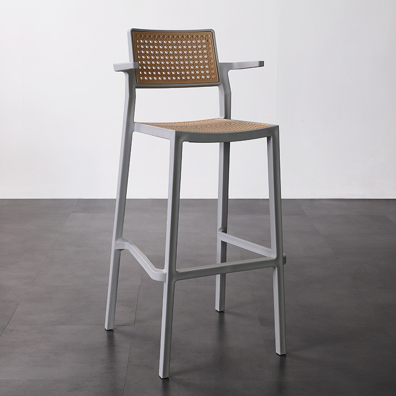 别墅庭院花园吧台椅子接待奶茶店咖啡厅会客酒吧椅防水户外高脚凳