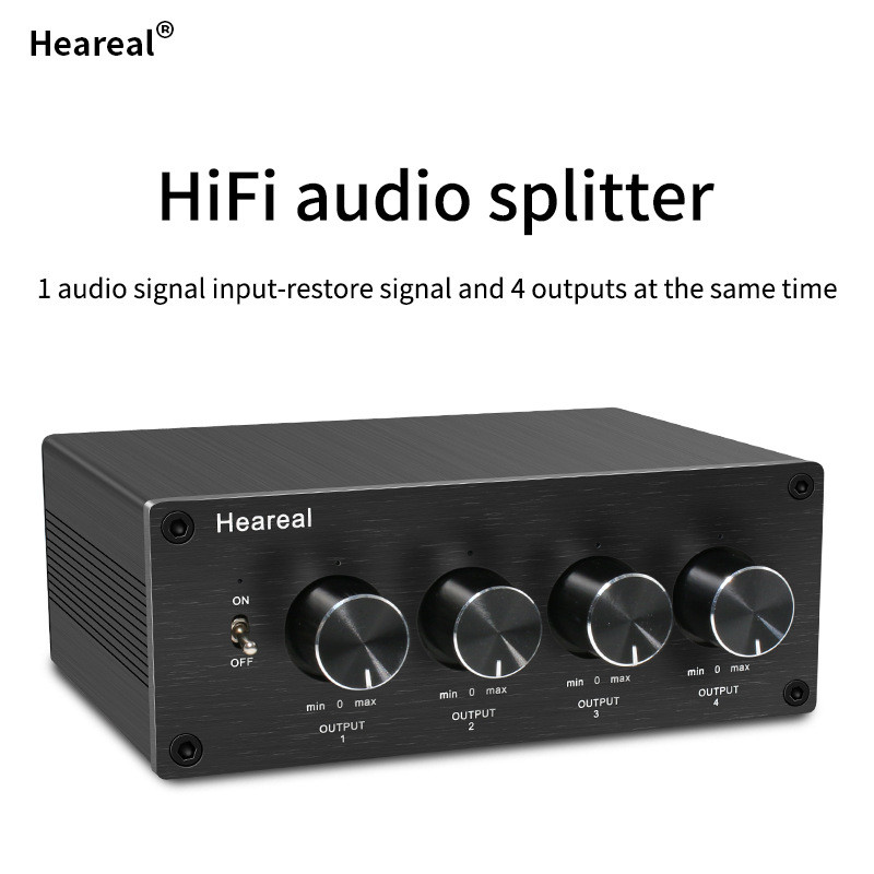 1input4outputscanbesimultaneousaudiosignalsplitter