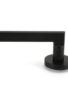 lt52-l002锁门铝执手门锁工程室内门锁黑色执手简约锁静音锁门把