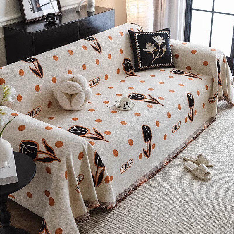 2024贵妃盖巾四季通用全盖沙发毯高级感三座一新款沙发沙发巾盖布