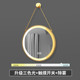 创意吊镜圆形led带灯酒店防雾文艺装 饰发光艺术镜卫生间浴室民宿