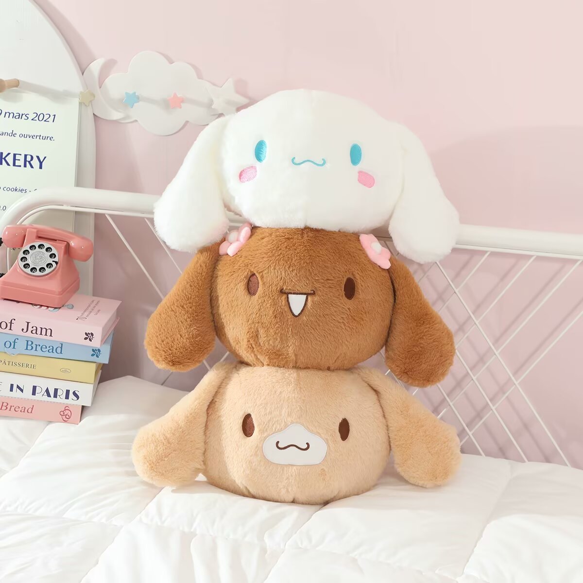 卡通可爱洛串串毛绒抱枕创意库玉桂狗米长条睡觉抱枕头沙发靠垫