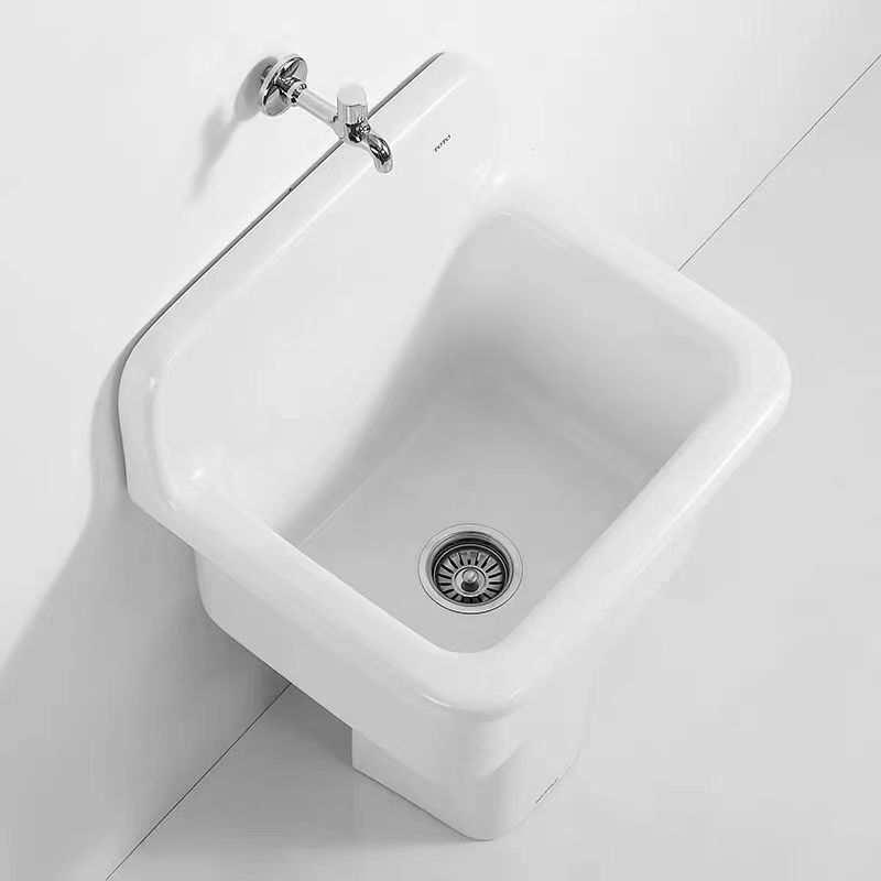 阳台陶瓷洗拖把槽池卫生间地盆墩布拖布池落地式家用小号大号池盆