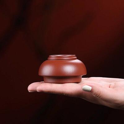 紫砂手工朱泥摆件花盆桌面微小孙伟把玩微型古典菖蒲花器盆景盆