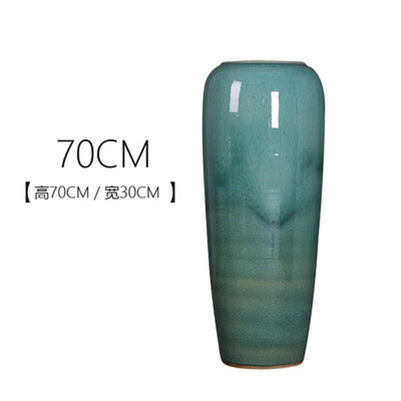 陶瓷落地花瓶颜色釉窑变景德镇现代插花陶罐欧式客厅酒店别墅摆件