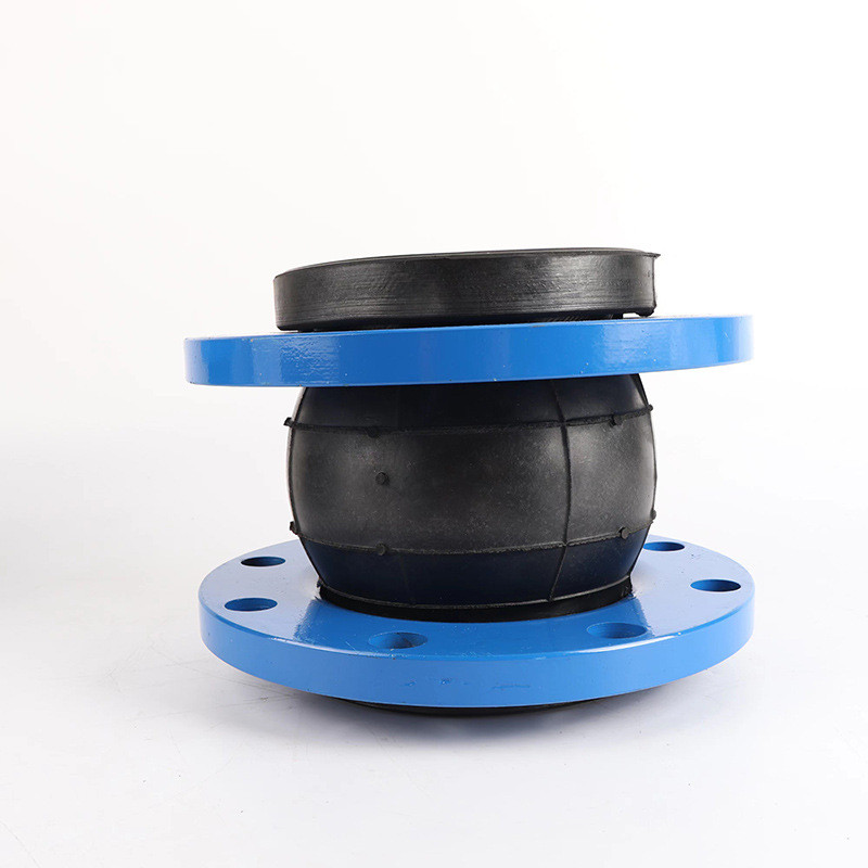 304接头橡胶软连接不锈钢橡胶减震法兰单球体橡胶膨胀节