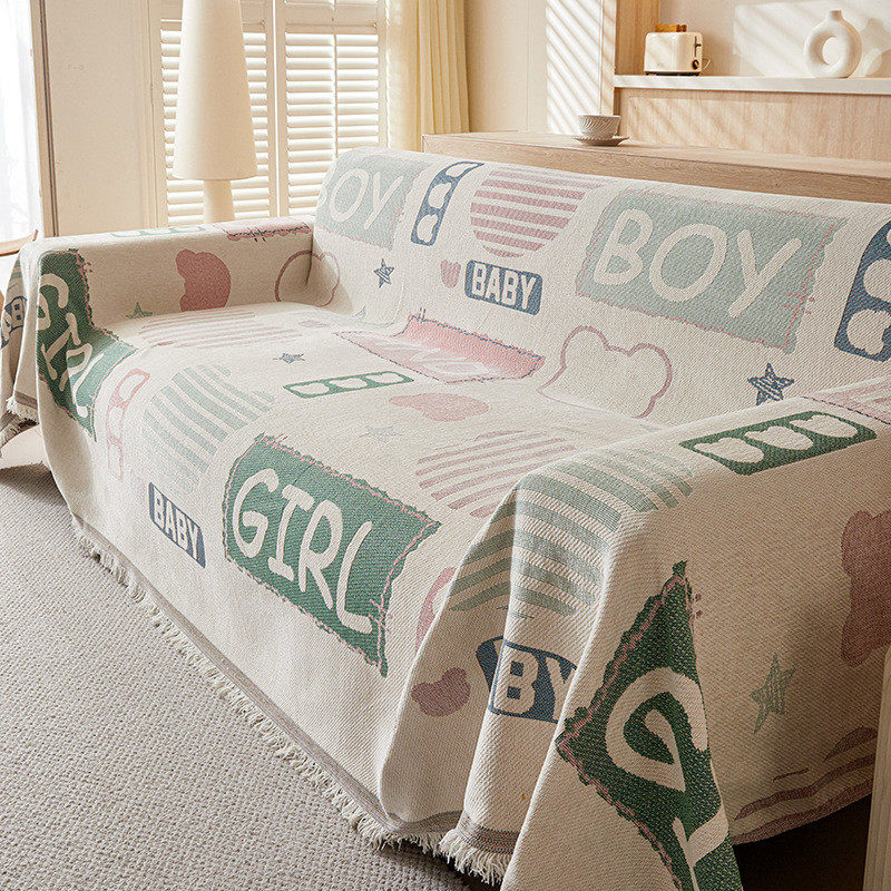 雪尼尔沙发盖布罩轻奢高级感一片式全包万能套四季通用沙发巾