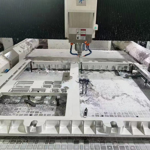 大型cnc龙门铣加工机械零件钢铝合金大底板圆盘腔体非标来图定制