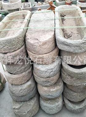 厂家现货批发老石槽牛槽手工栈道仿古旧石槽花盆流水摆件鱼缸青石